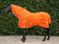 Medium Weight 200g Horse Stable Rug With Detachable Neck - Orange