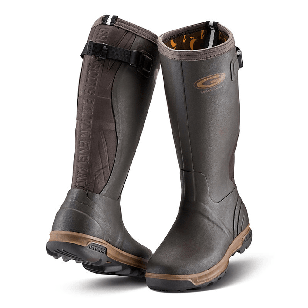 Adult Green/Brown Wellington Boots / Wellies (Grubs HIGHLINE ™ 2.0)