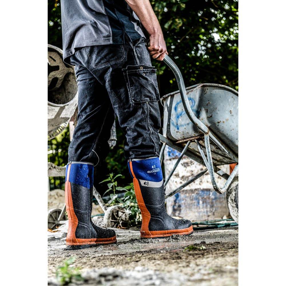 Neoprene Rubber Insulated Adult Safety Wellington Boots / Wellies (Buckler BBZ6000 S5)