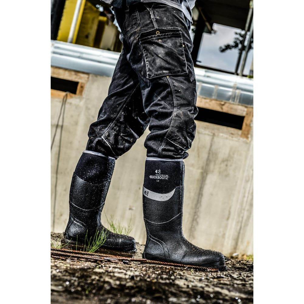 Neoprene Rubber Insulated Adult Safety Wellington Boots / Wellies (Buckler BBZ6000 S5)