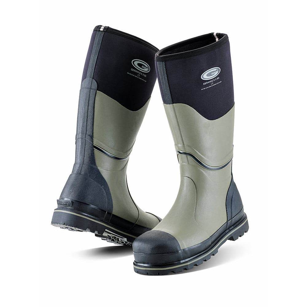 Adult Neoprene Waterproof Thermal Wellington Safety Boots / Wellies (Grubs CERAMIC 5.0 S5™)