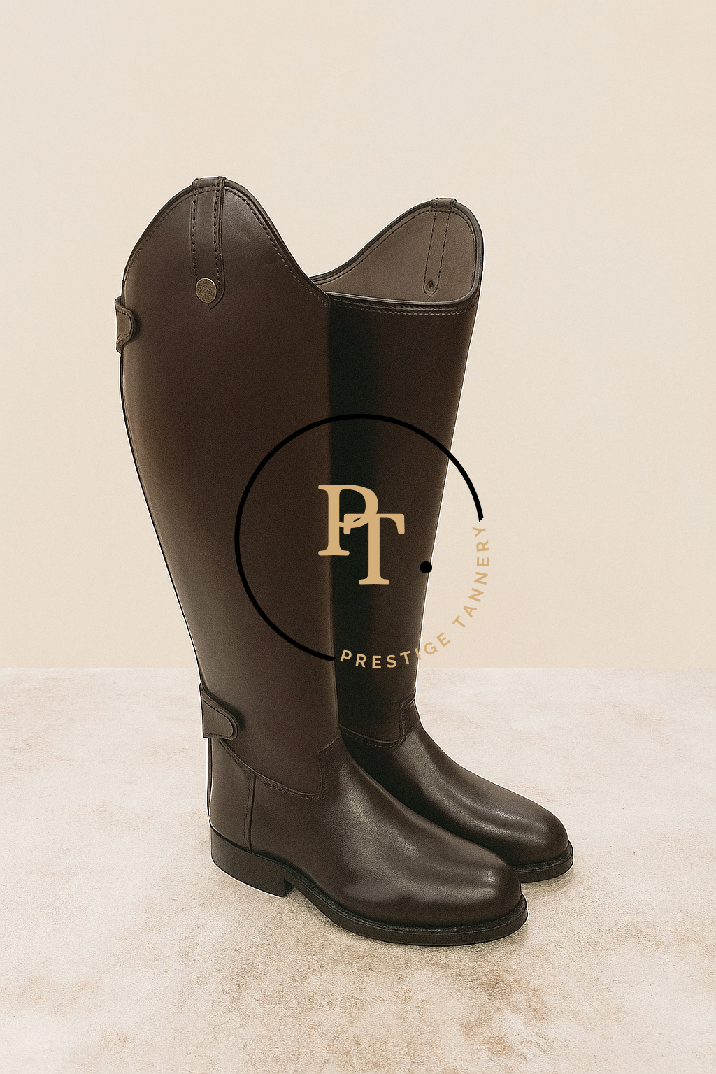 Traditional English Horse Riding Boot - Black/Brown