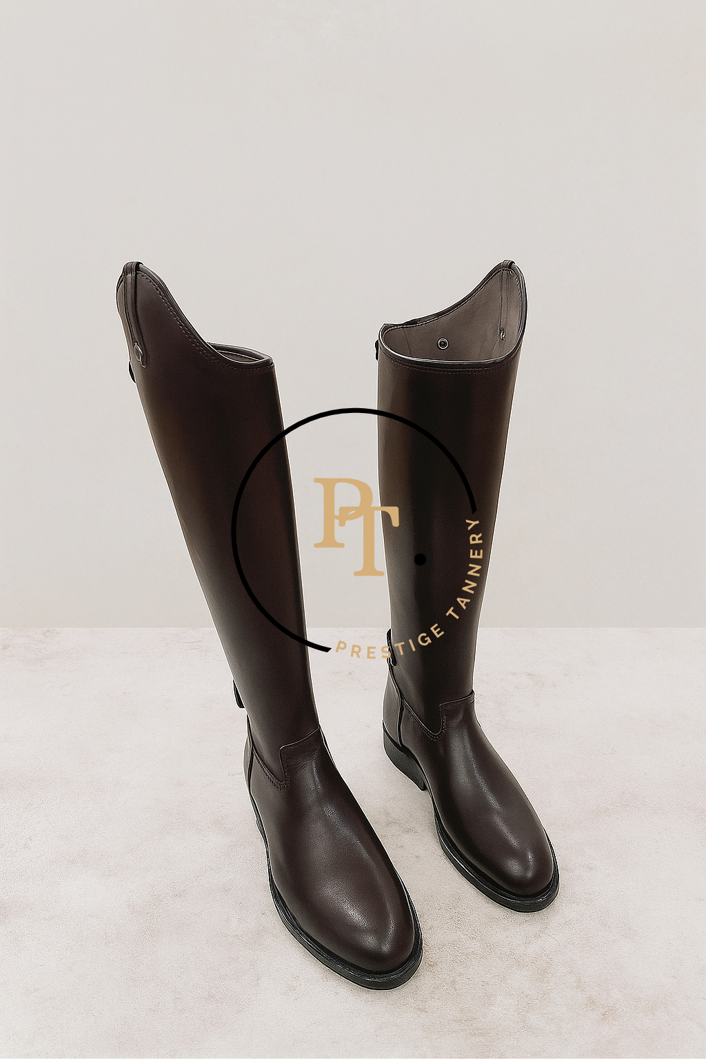 Traditional English Horse Riding Boot - Black/Brown