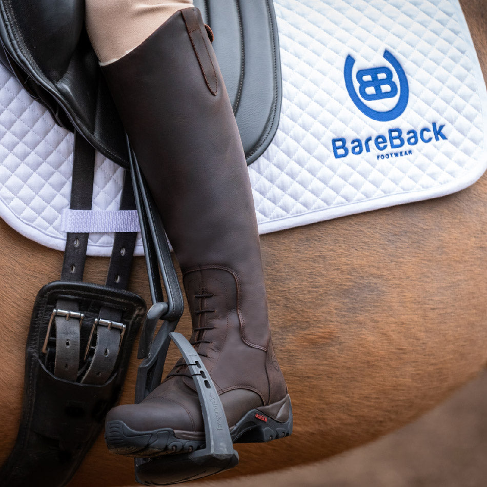 Wool-lined Long Horse Riding Boots: Nebraska  - Brown