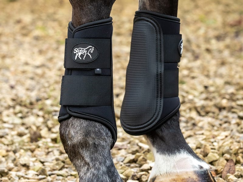 Double Locking Brushing Boots - Black