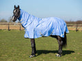 Lightweight 100g Detachable Neck Horse Turnout Rug - Cornflower