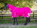 Medium weight 200g Detachable Neck Horse Turnout Rug - Pink