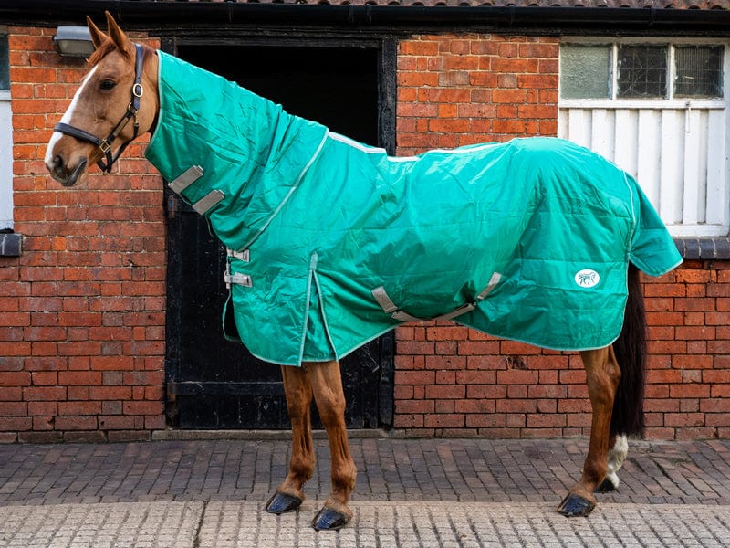 Lightweight 100g Horse Stable Rug With Detachable Neck - Green