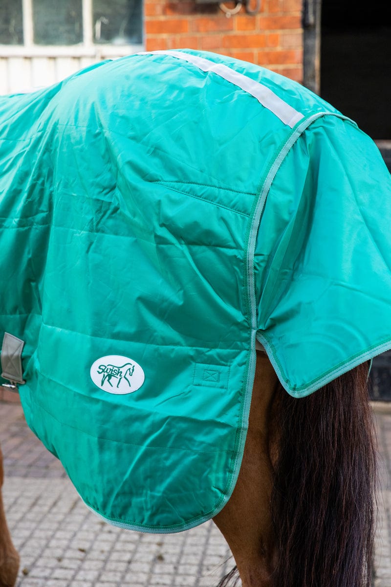 Lightweight 100g Horse Stable Rug With Detachable Neck - Green