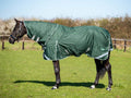 Medium weight 200g Detachable Neck Horse Turnout Rug - Hunter Green