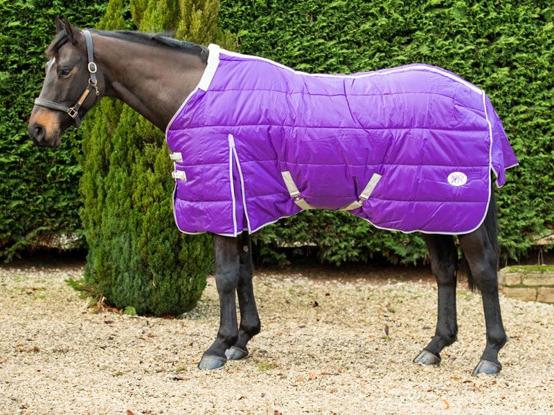 Heavy Weight 400g Horse Detachable Neck Stable Rug - Purple